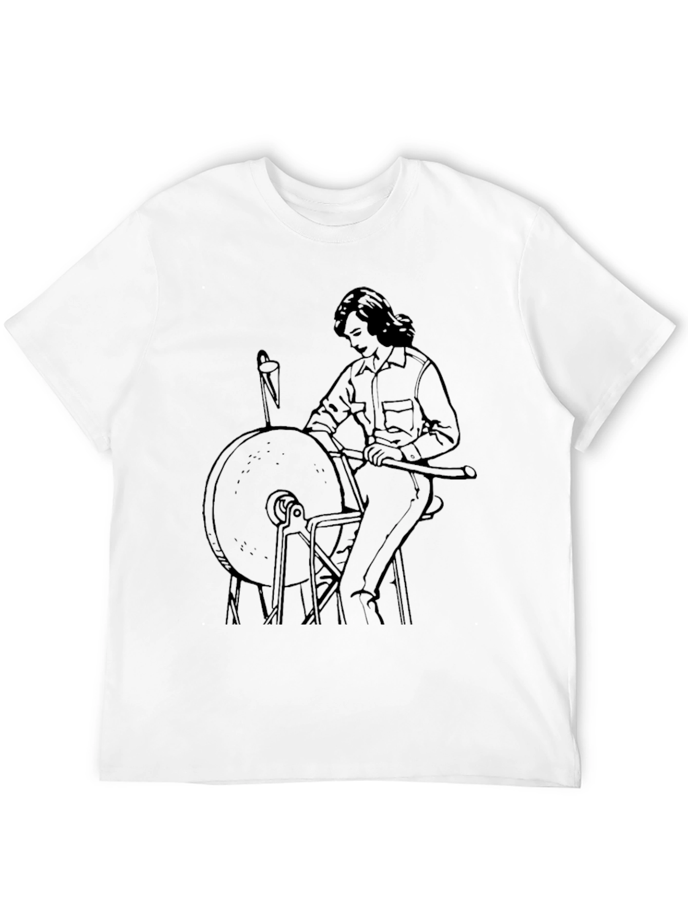 Retro Grinding Wheel Graphic Tee