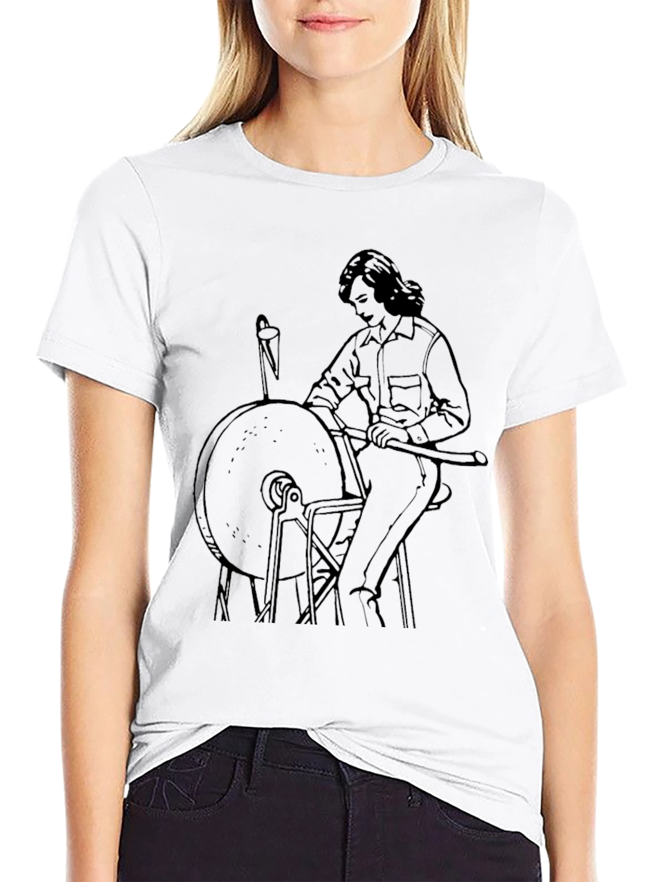 Retro Grinding Wheel Graphic Tee