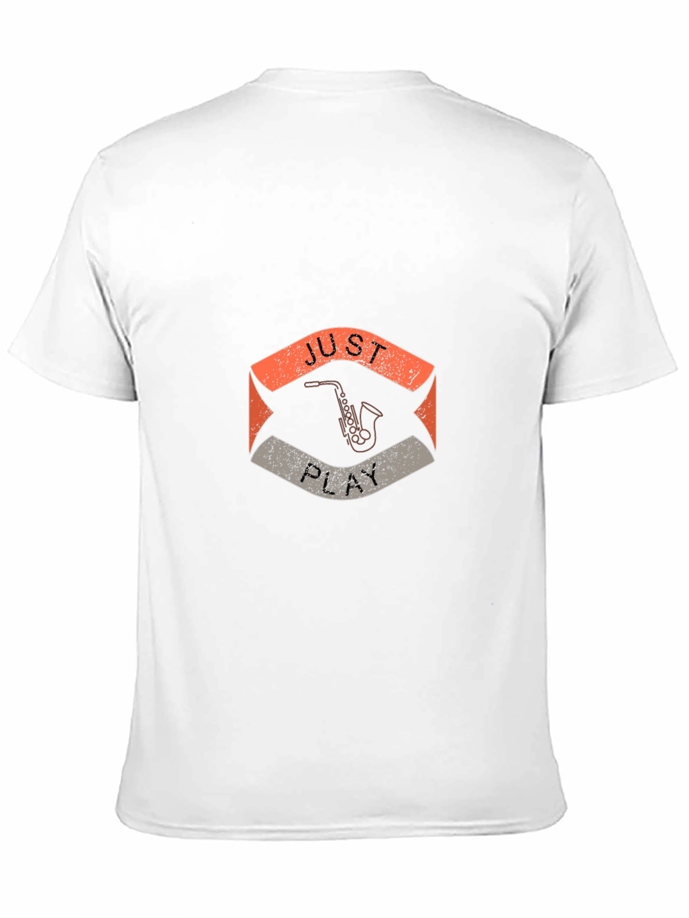 Just Play Saxophone Graphic T-Shirt Music Lover Tee