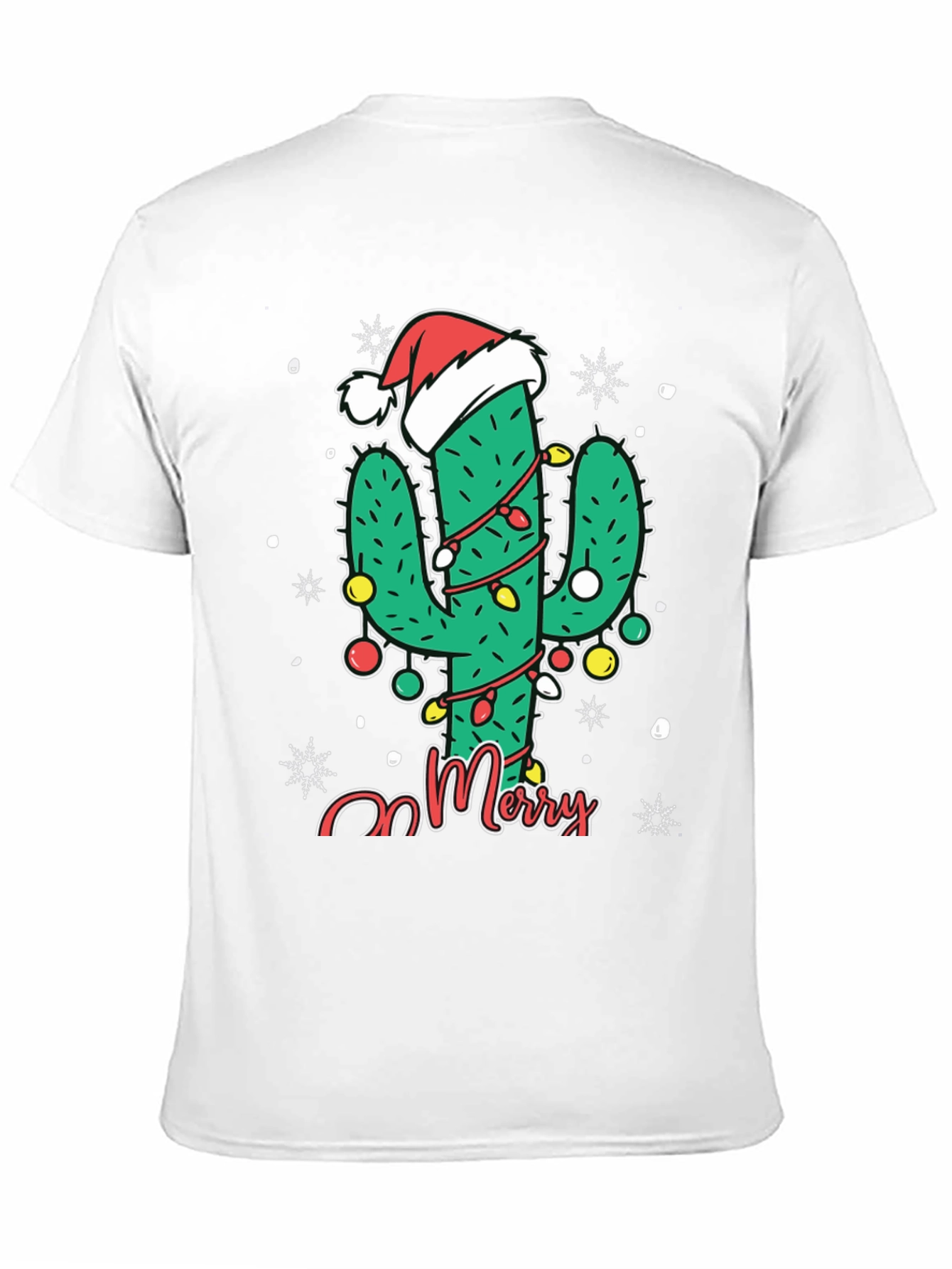 Merry Cactus Christmas T-Shirt - Holiday Graphic Tee