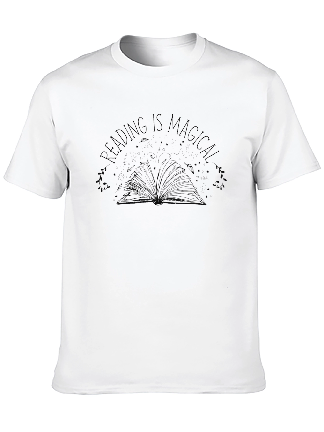Reading is Magical Graphic Tee - Black