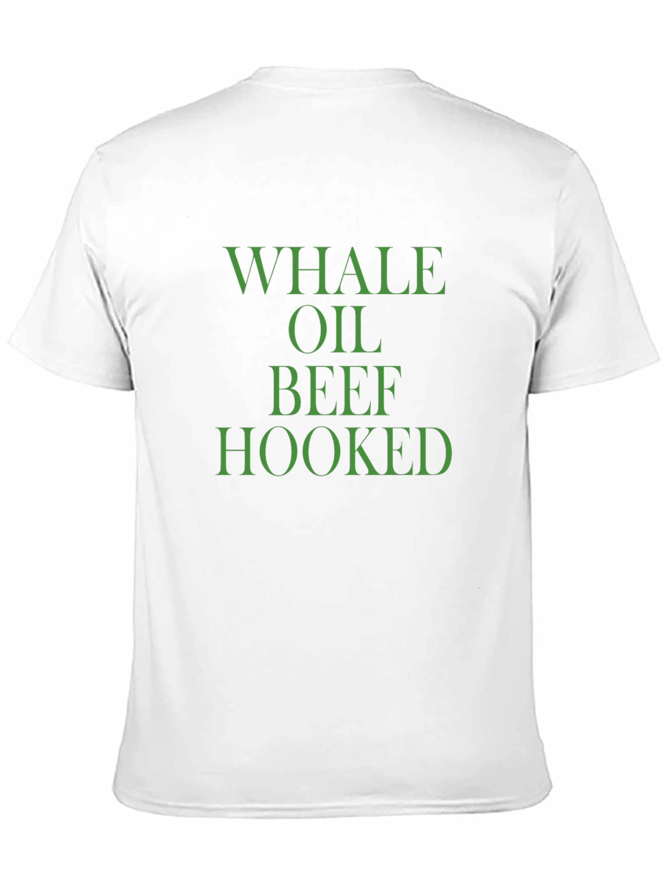 Whale Oil Beef Hooked Funny Novelty Graphic T-Shirt