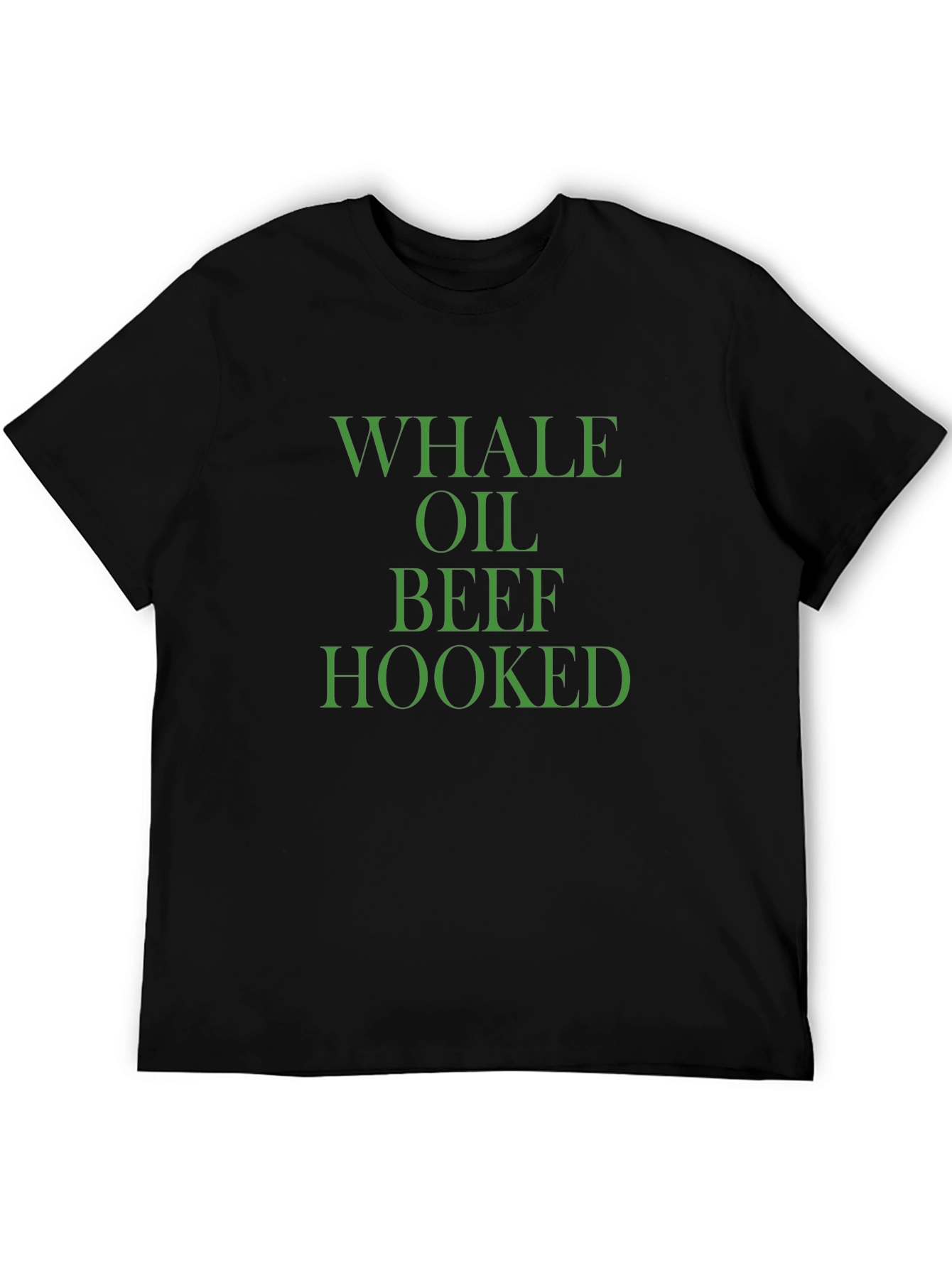 Whale Oil Beef Hooked Funny Novelty Graphic T-Shirt