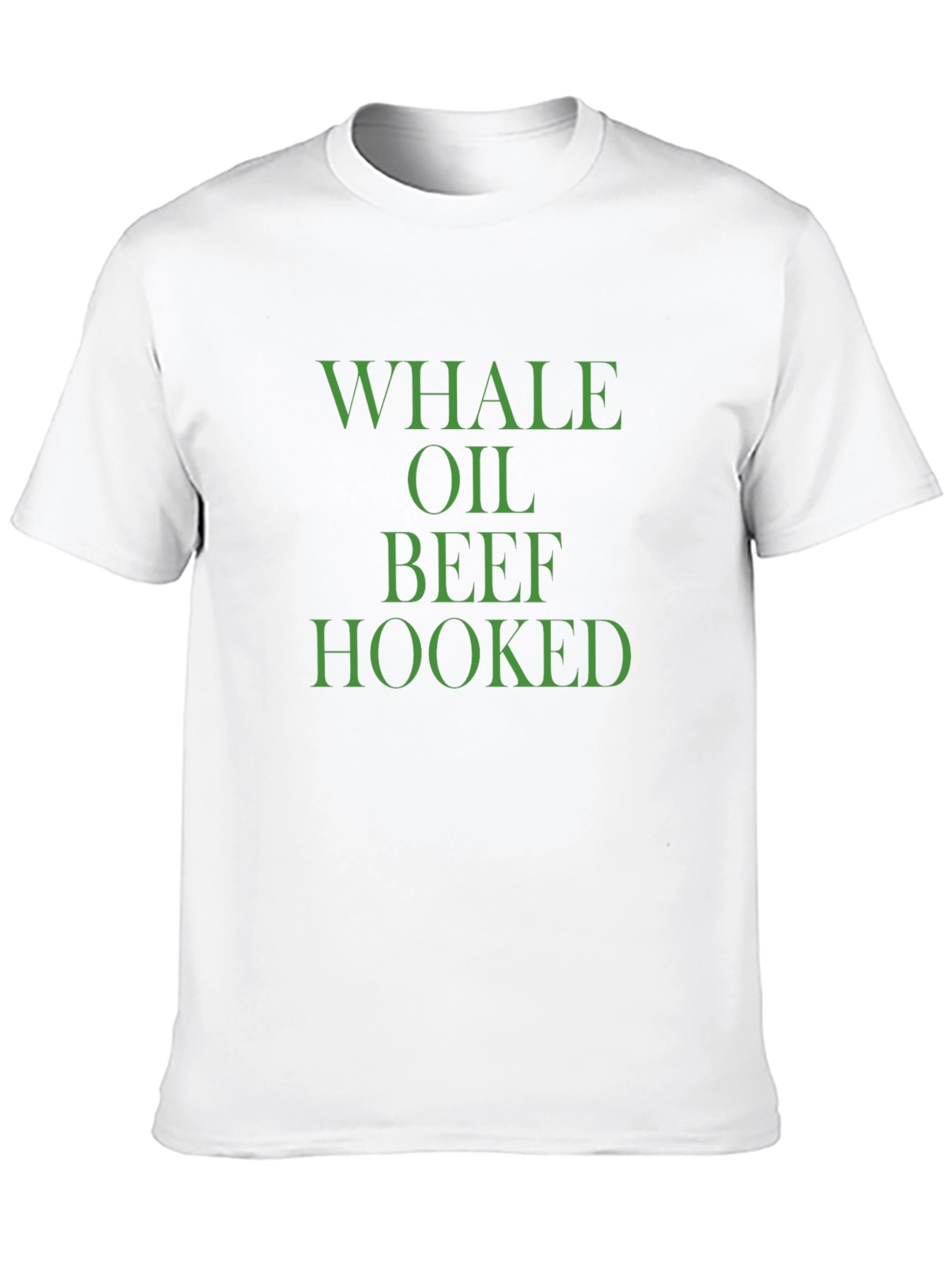 Whale Oil Beef Hooked Funny Novelty Graphic T-Shirt