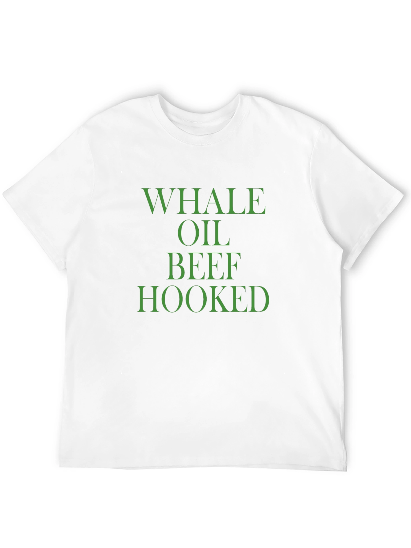 Whale Oil Beef Hooked Funny Novelty Graphic T-Shirt