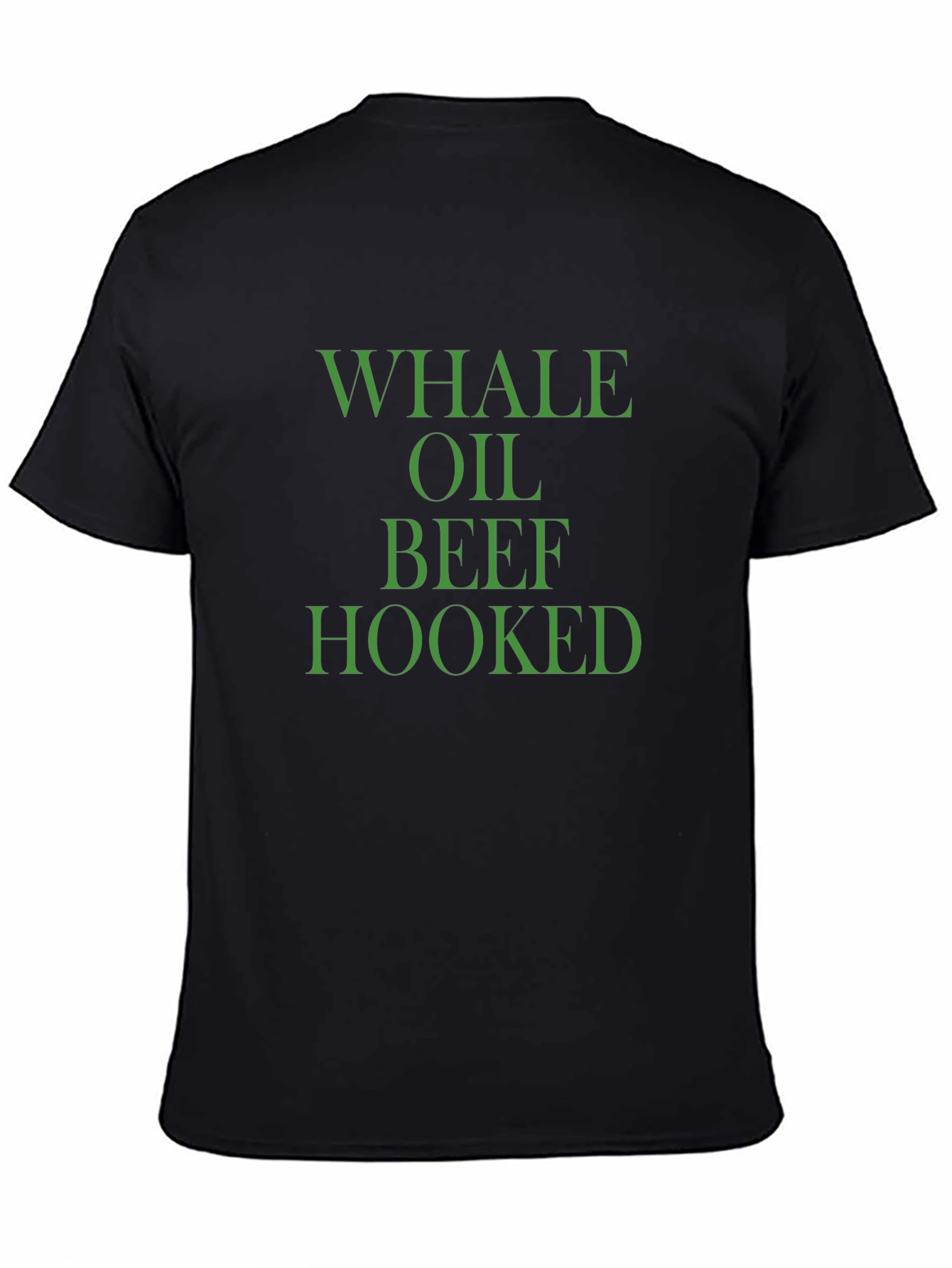 Whale Oil Beef Hooked Funny Novelty Graphic T-Shirt