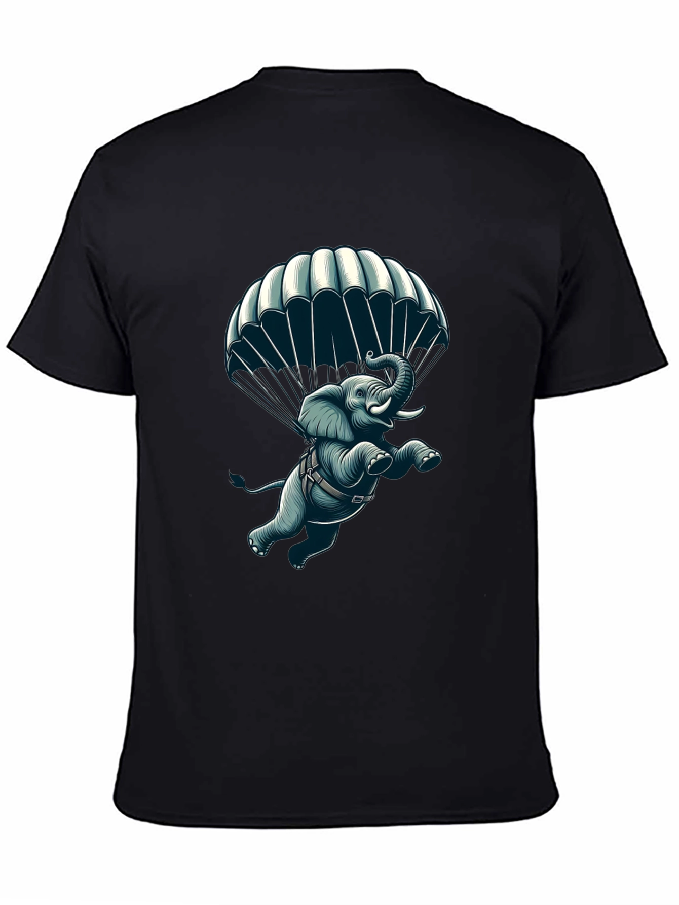 Parachuting Elephant Graphic Tee