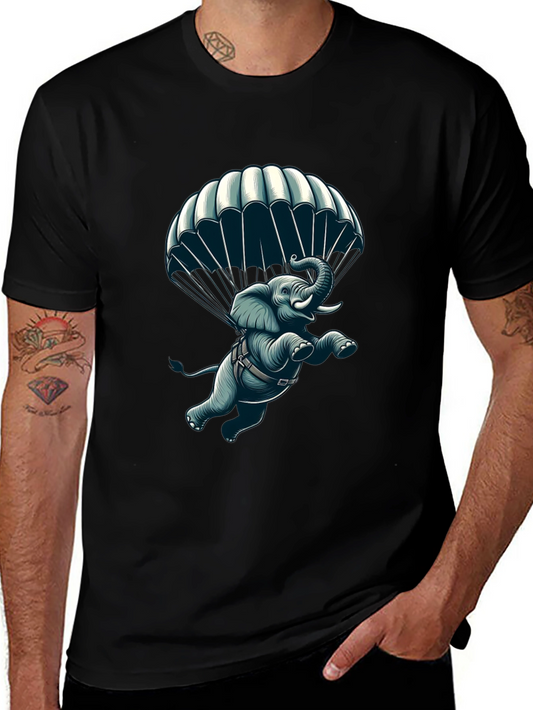 Parachuting Elephant Graphic Tee