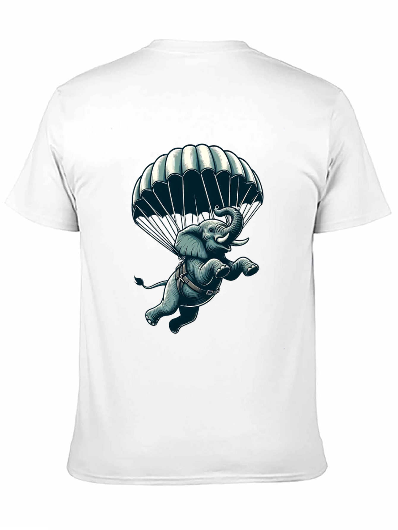 Parachuting Elephant Graphic Tee