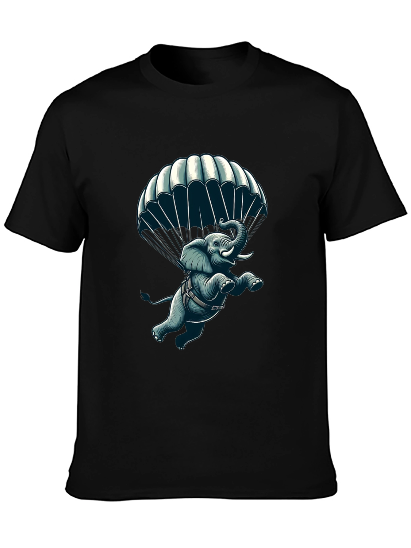 Parachuting Elephant Graphic Tee