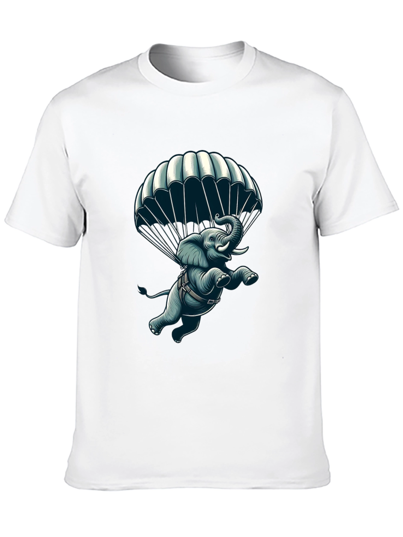 Parachuting Elephant Graphic Tee