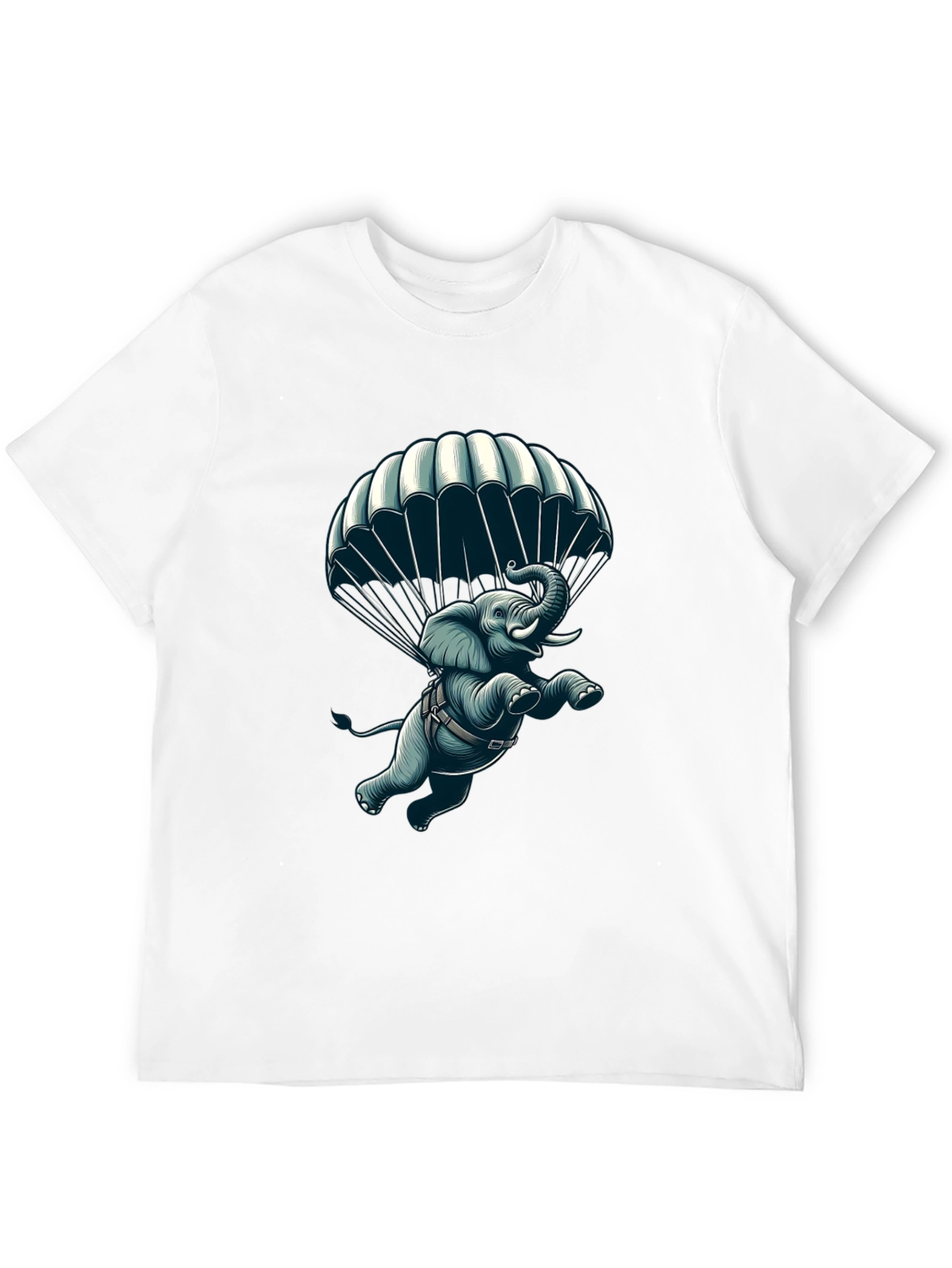 Parachuting Elephant Graphic Tee