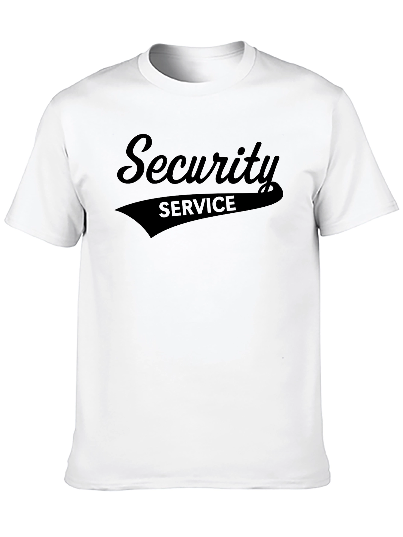 Security Service Crew Neck T-Shirt - Black