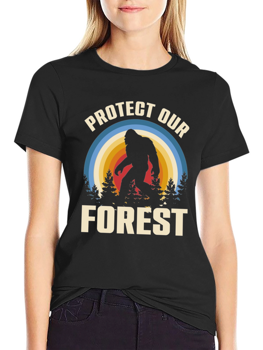 Protect Our Forest Bigfoot Graphic T-Shirt