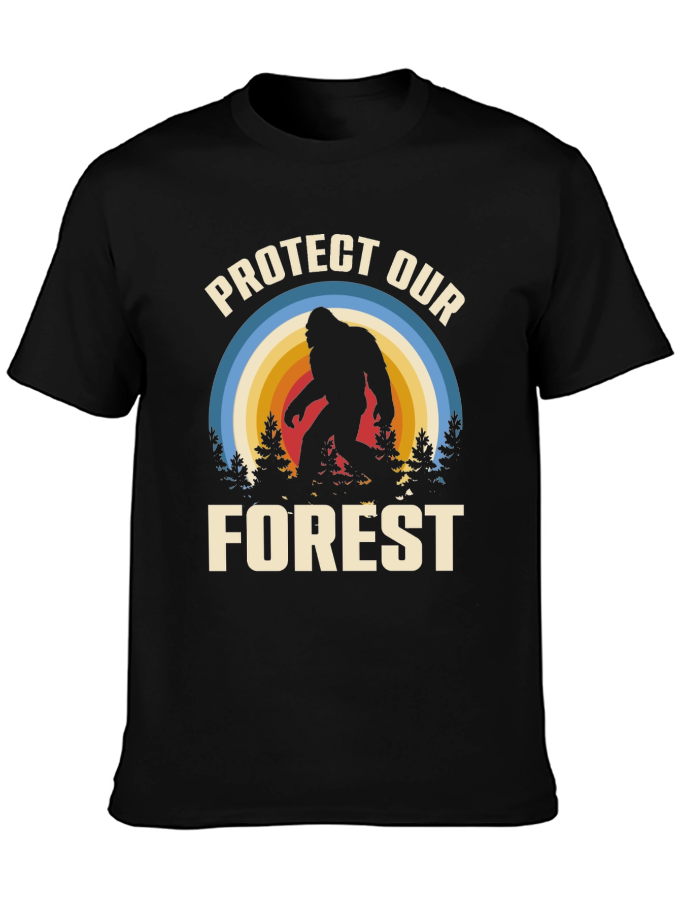 Protect Our Forest Bigfoot Graphic T-Shirt