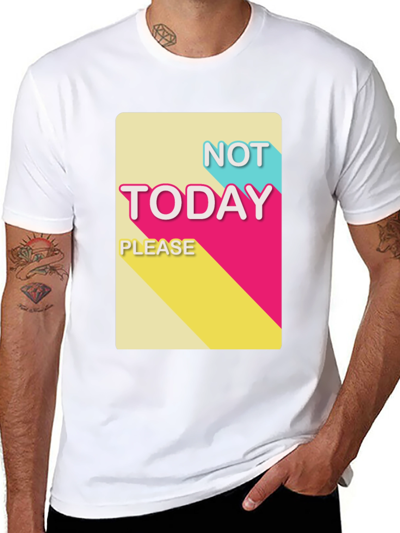Not Today Please T-Shirt - Funny Slogan Tee