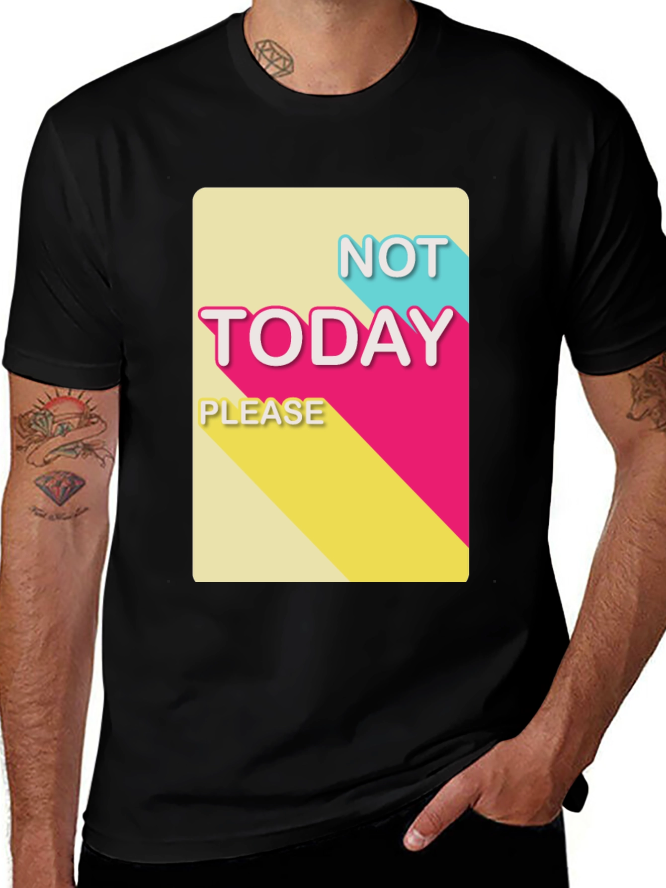 Not Today Please T-Shirt - Funny Slogan Tee