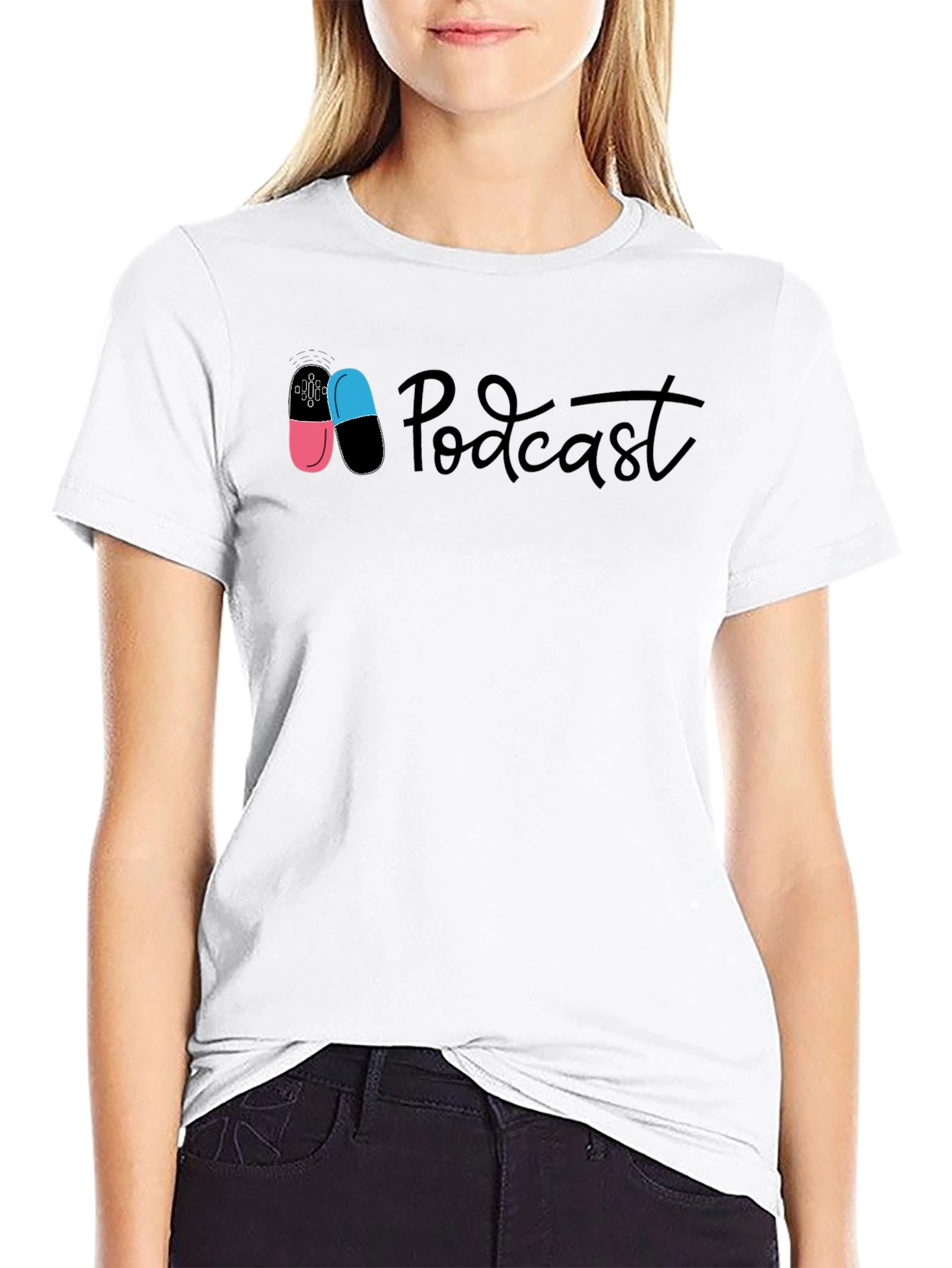 Podcast Pill Graphic T-Shirt
