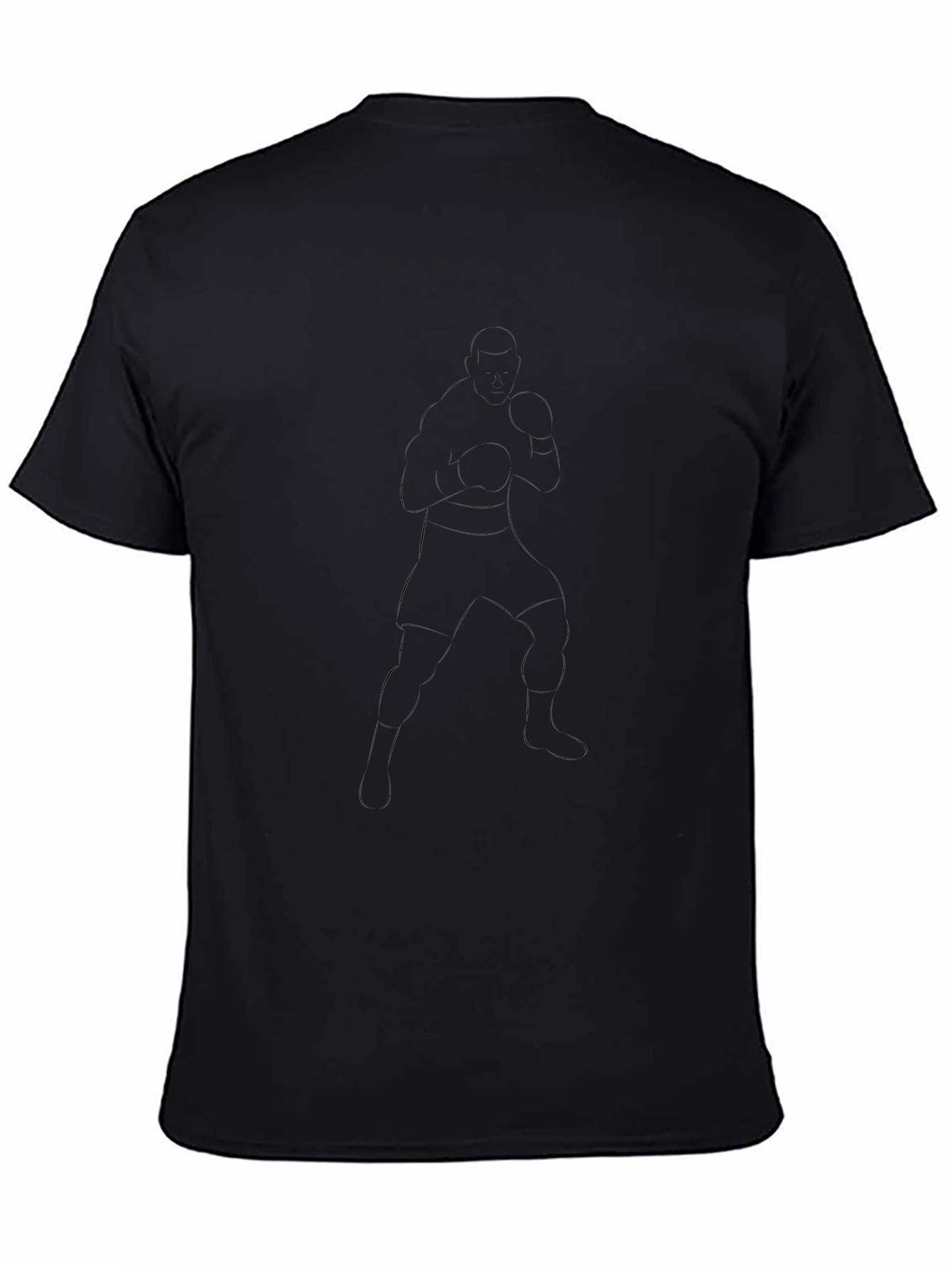 Black Boxer Graphic Tee - Athletic Fit