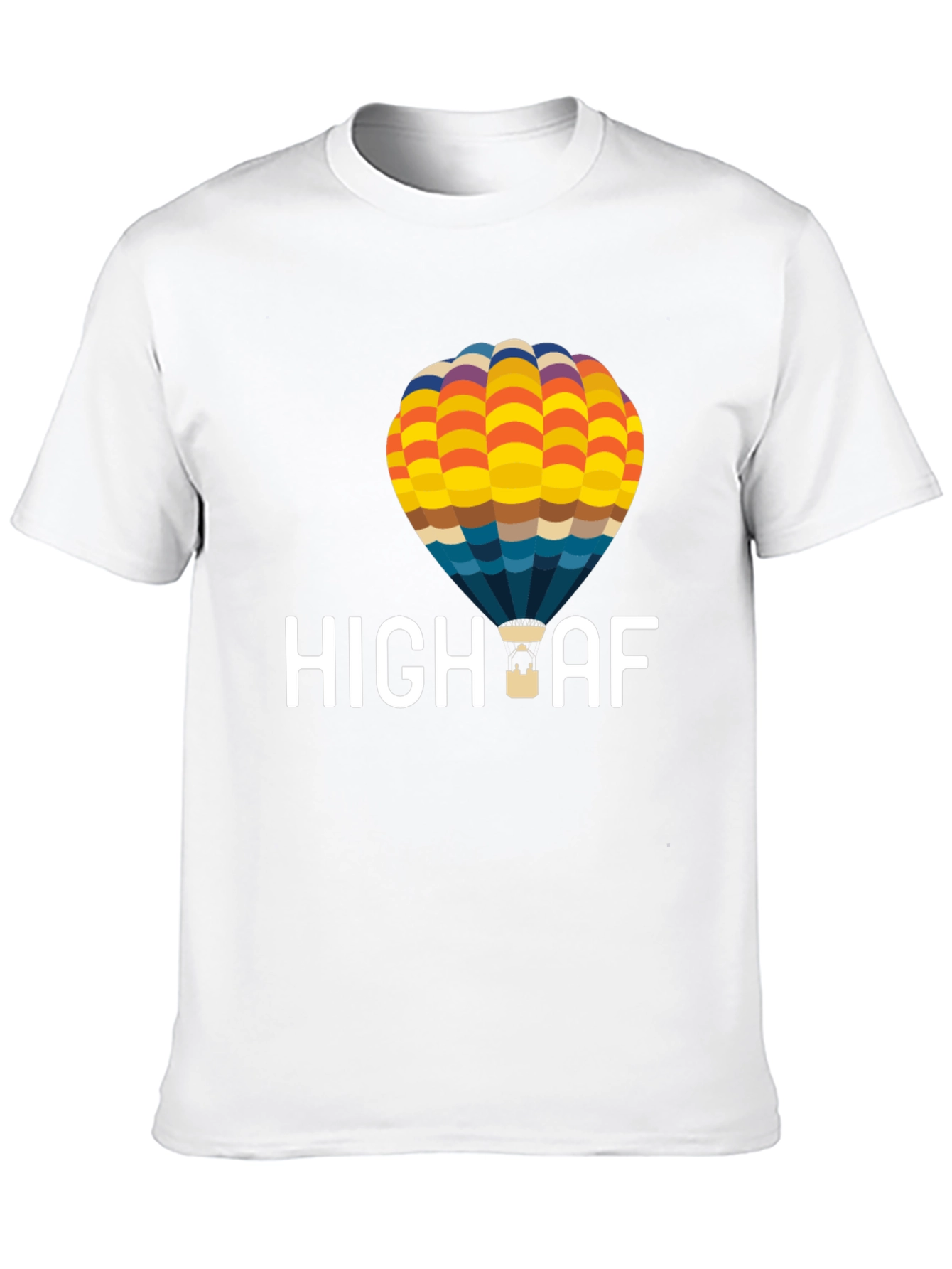 High AF Hot Air Balloon T-Shirt - Black