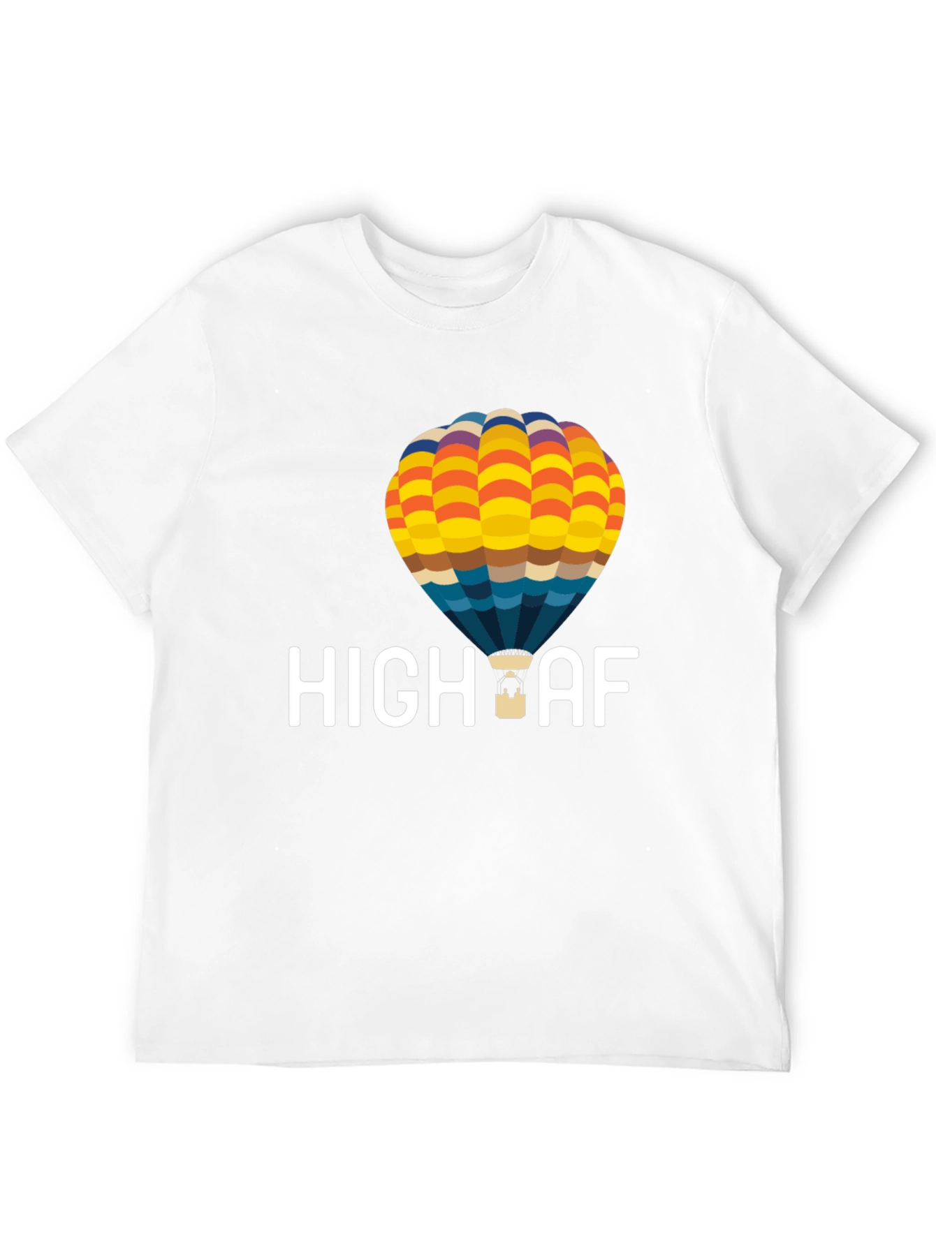 High AF Hot Air Balloon T-Shirt - Black