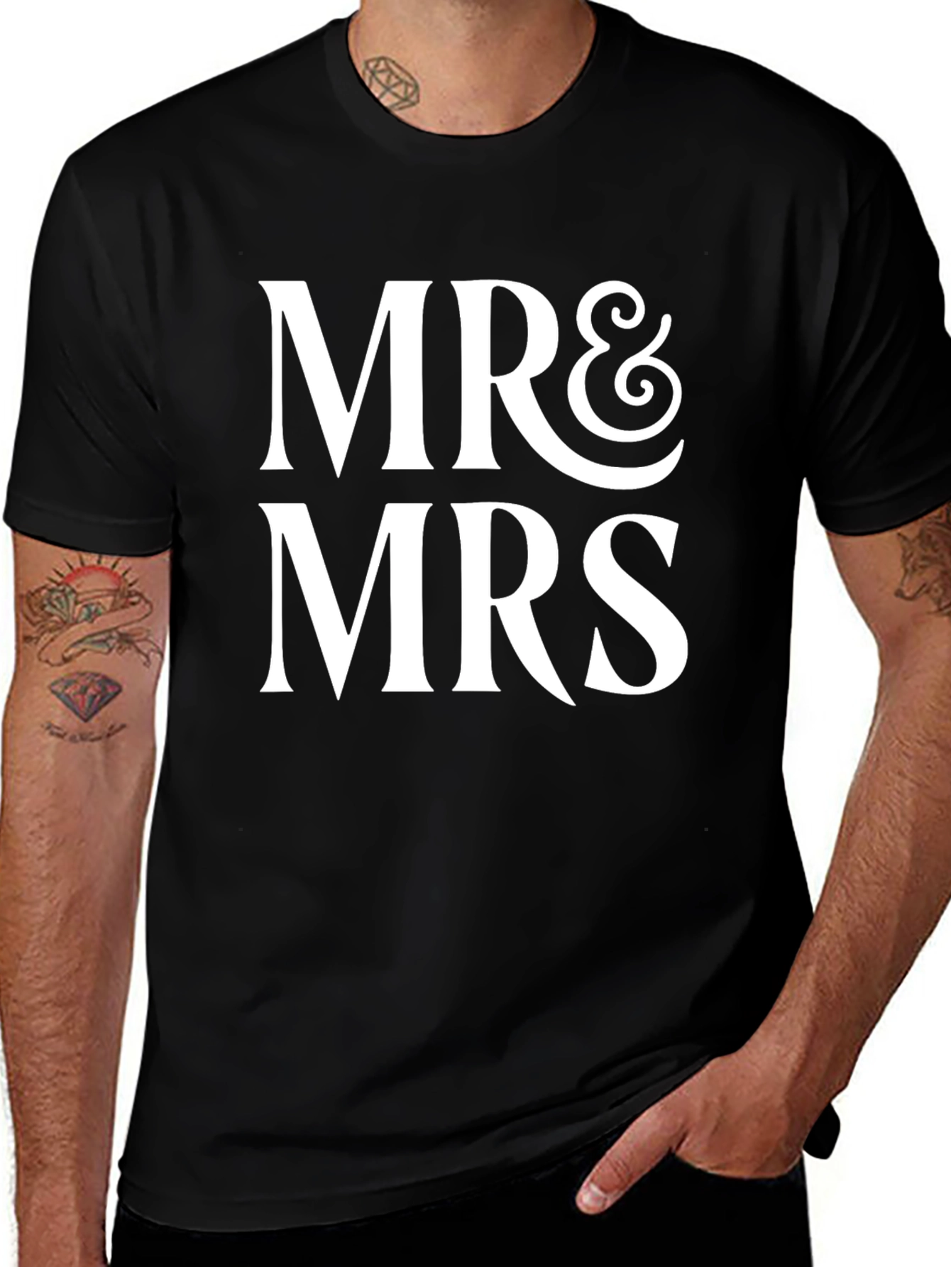 Mr & Mrs Matching T-Shirt - Wedding Anniversary Gift
