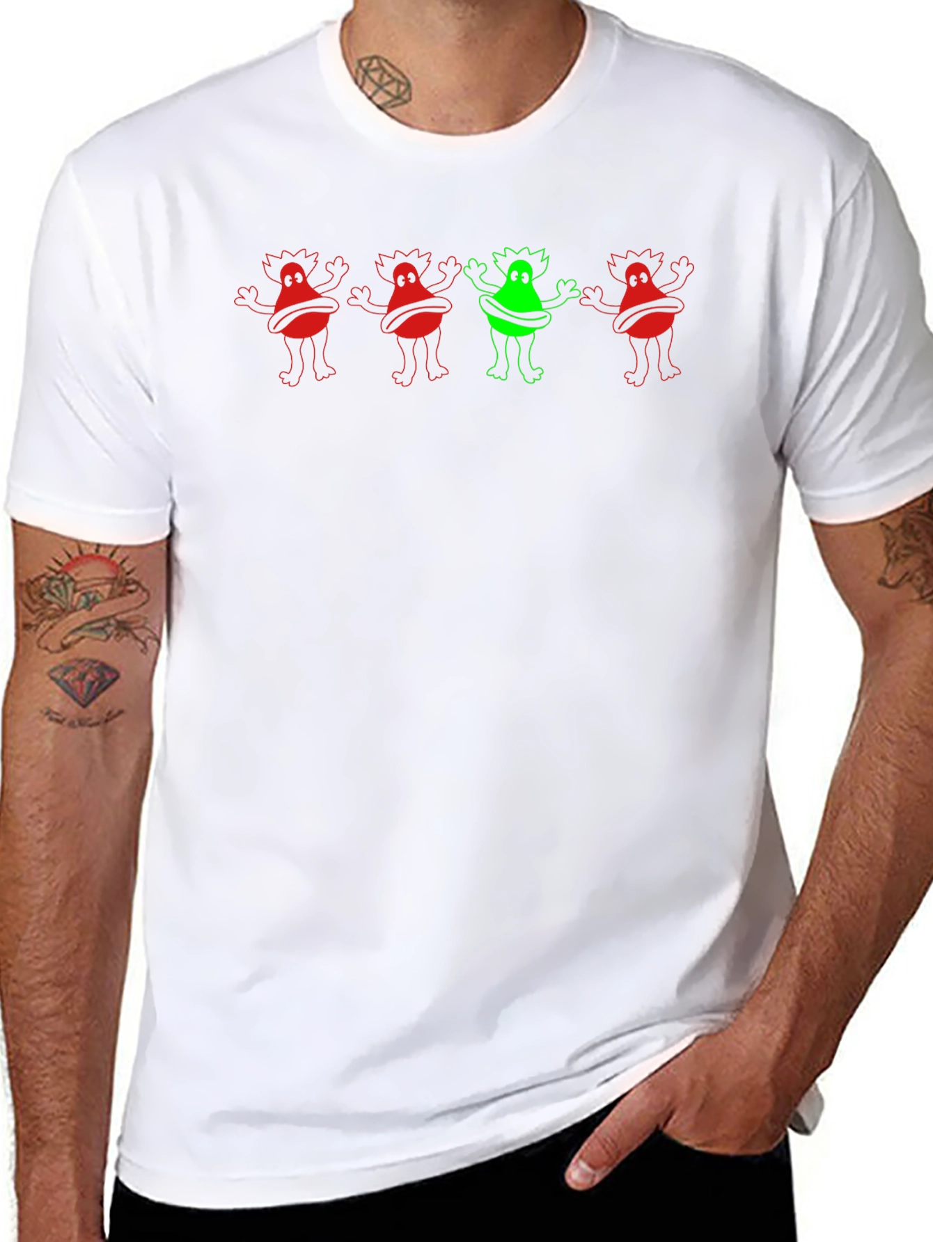 Fun Monster Graphic Black T-Shirt