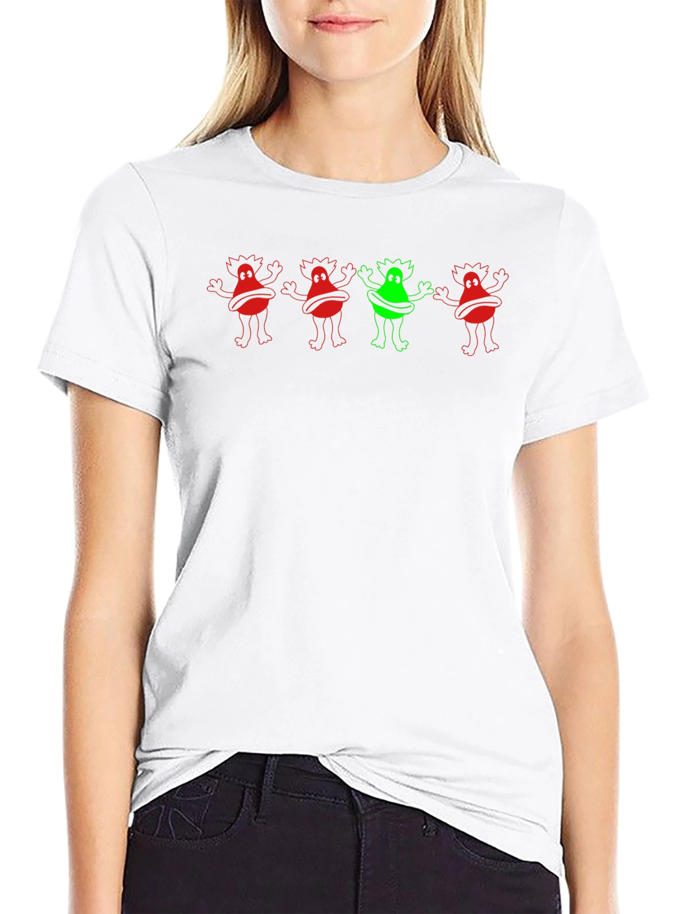 Fun Monster Graphic Black T-Shirt
