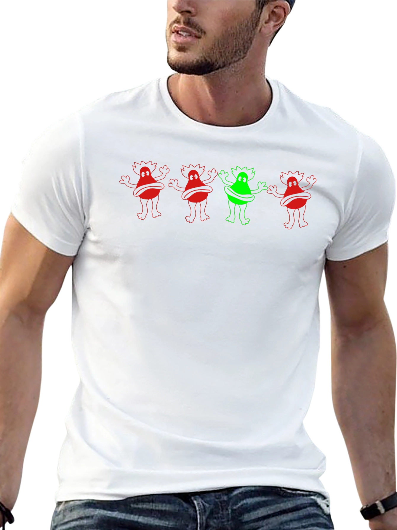 Fun Monster Graphic Black T-Shirt