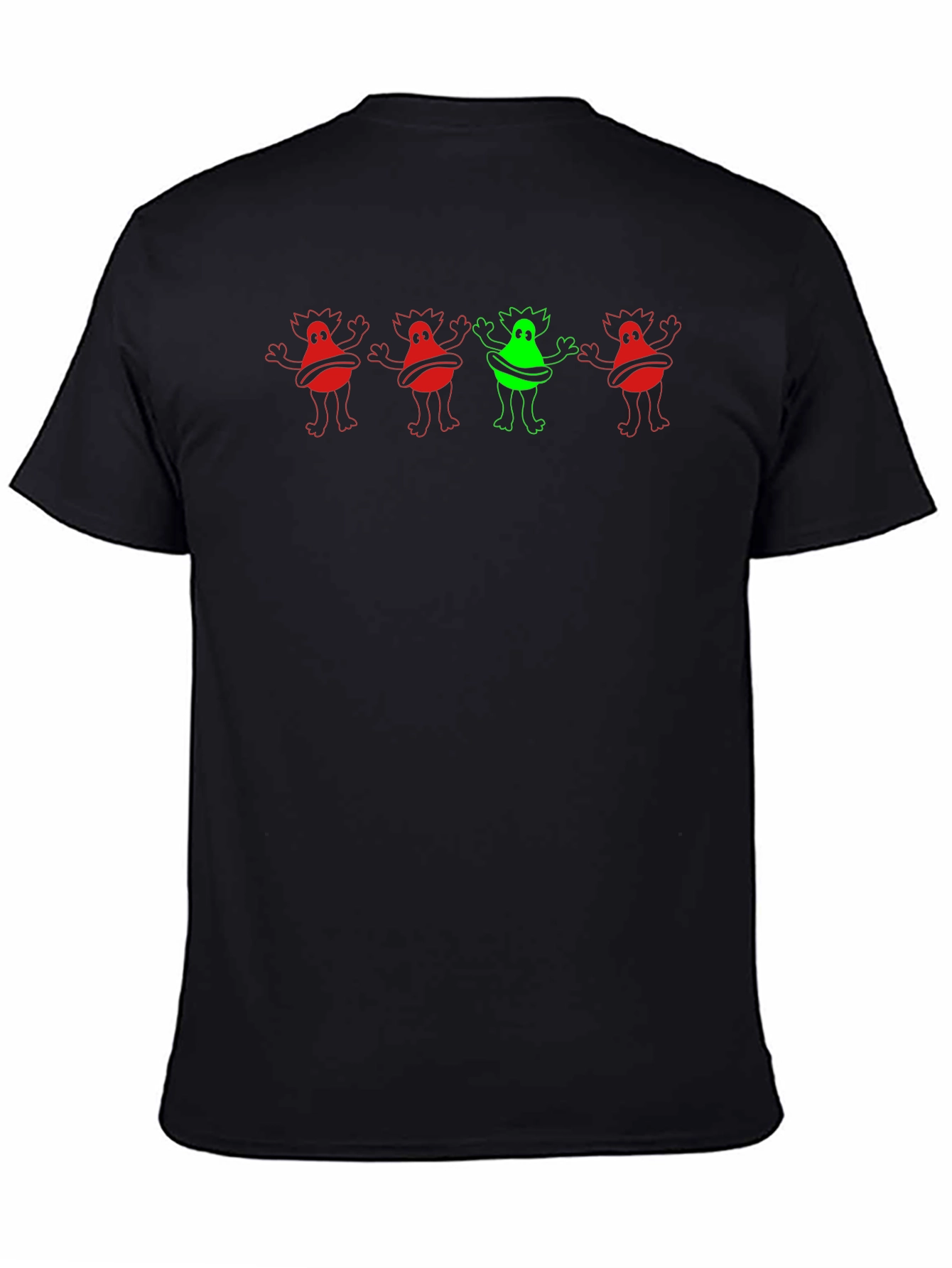 Fun Monster Graphic Black T-Shirt