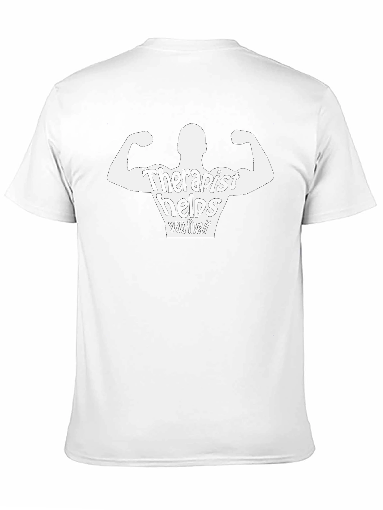 Therapist Helps You Live It Black T-Shirt