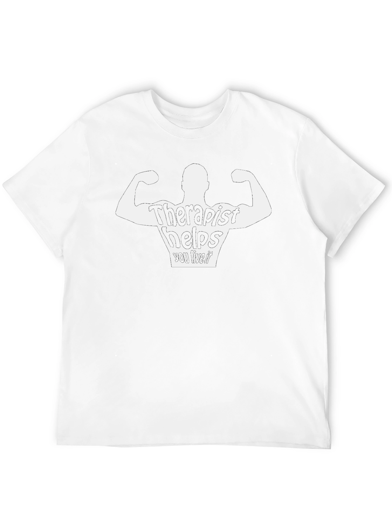 Therapist Helps You Live It Black T-Shirt