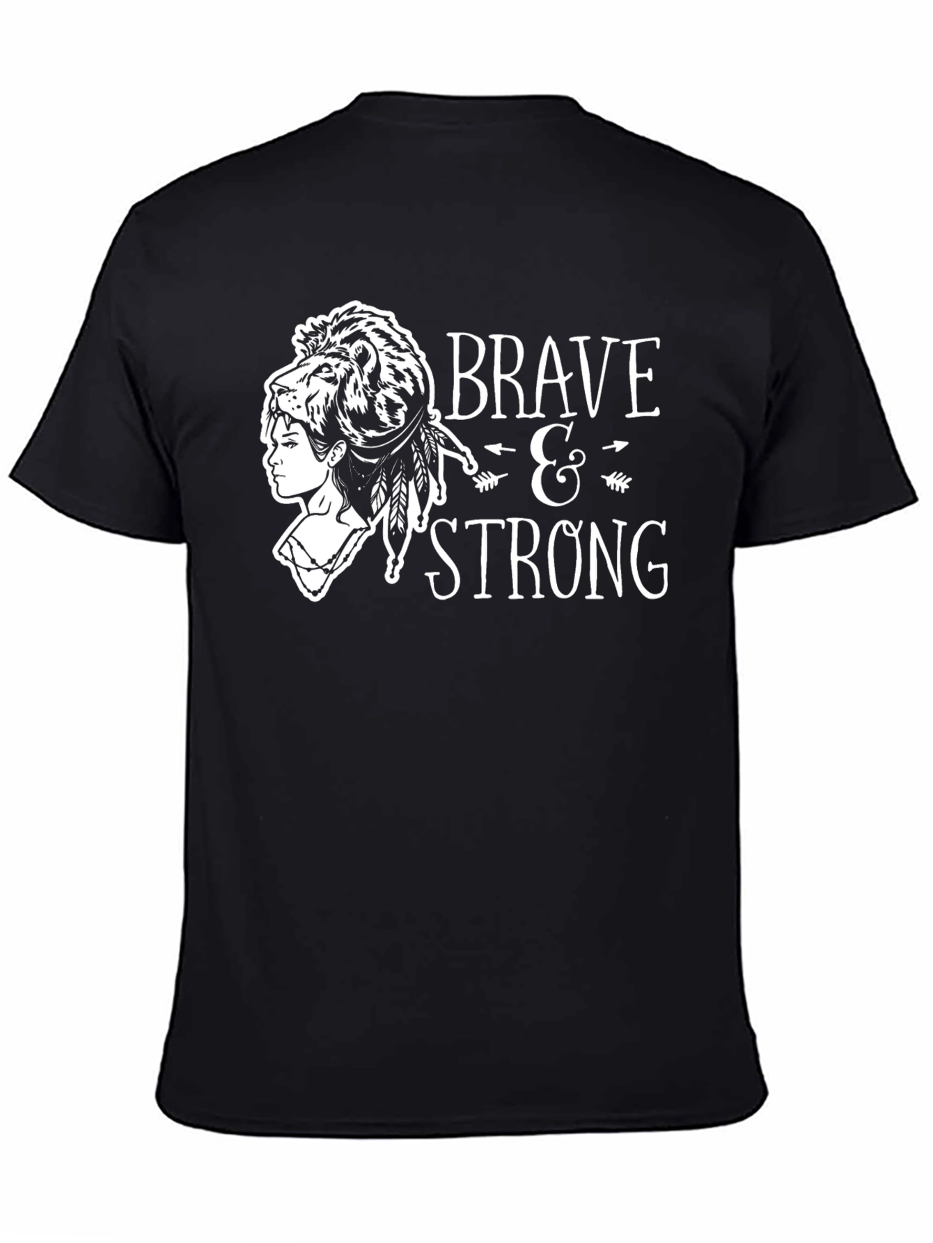 Brave & Strong Lion Graphic Tee