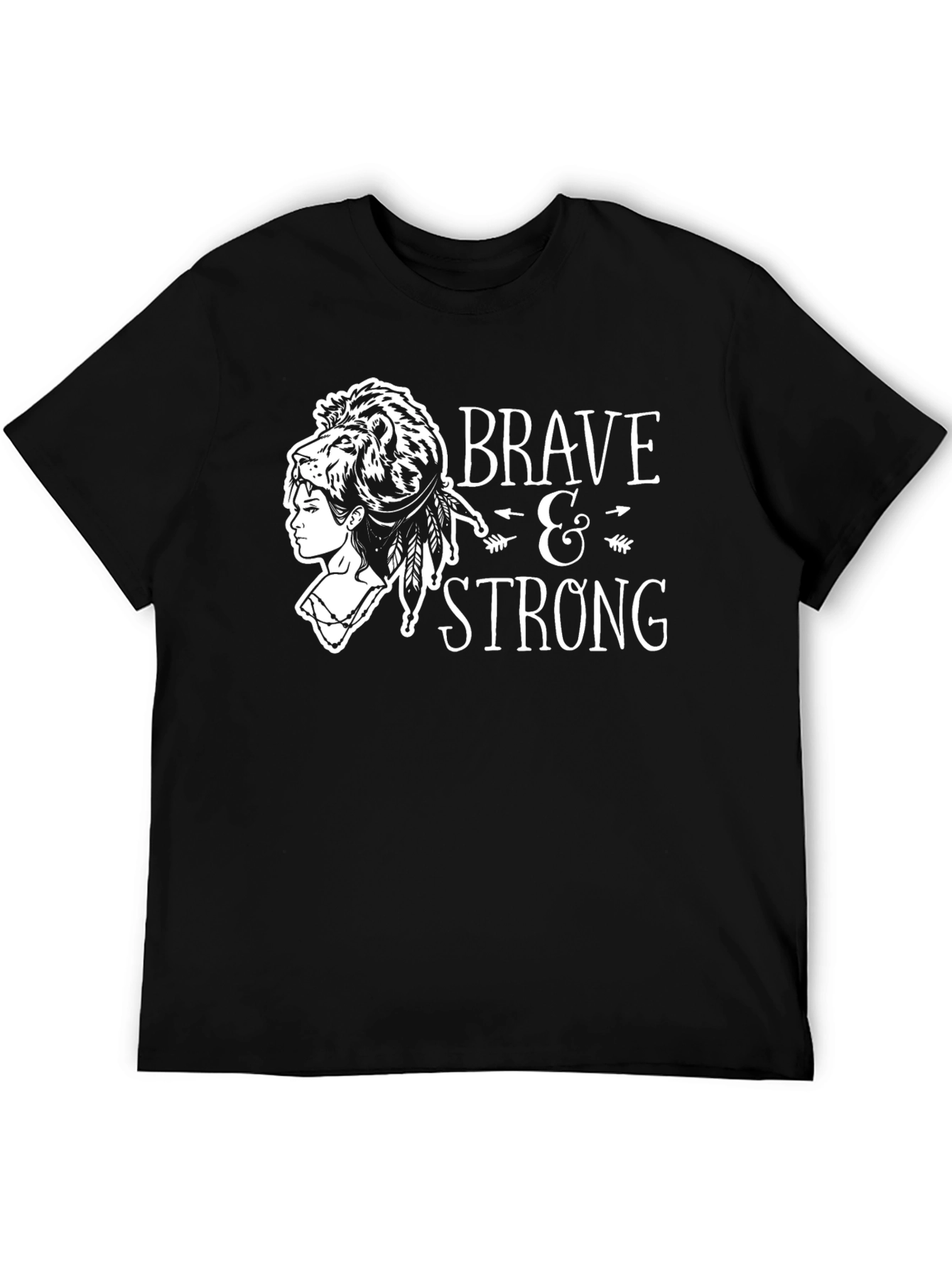 Brave & Strong Lion Graphic Tee
