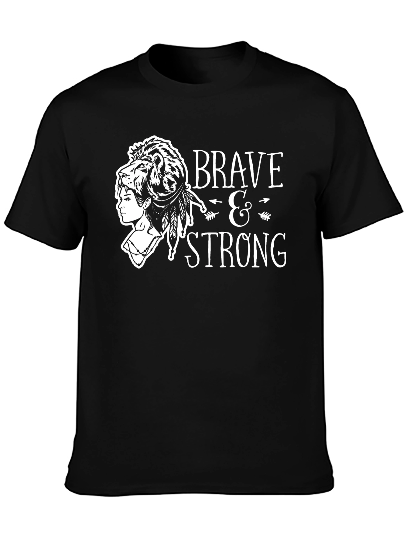 Brave & Strong Lion Graphic Tee