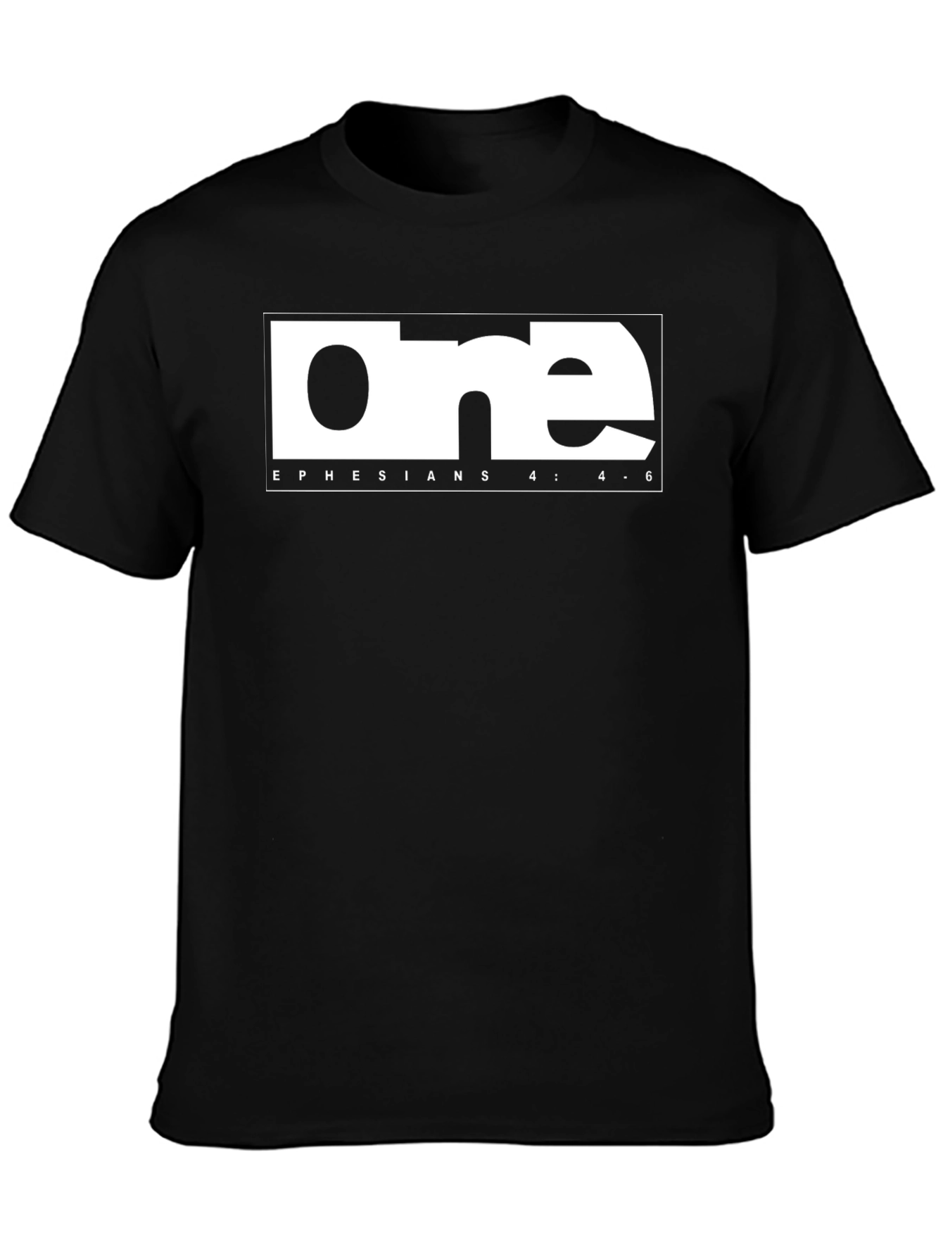 Ephesians 4:4-6 One Graphic Tee - Black