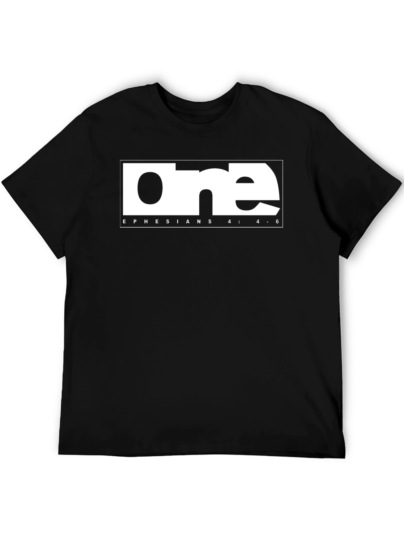 Ephesians 4:4-6 One Graphic Tee - Black