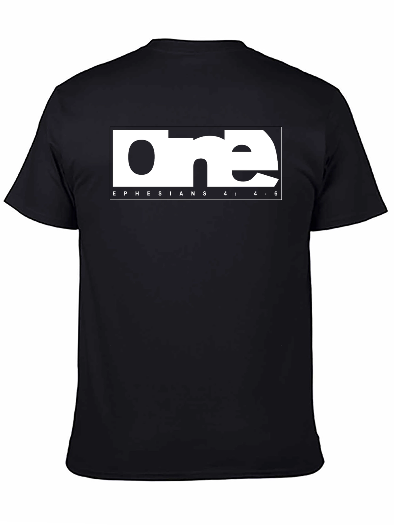 Ephesians 4:4-6 One Graphic Tee - Black