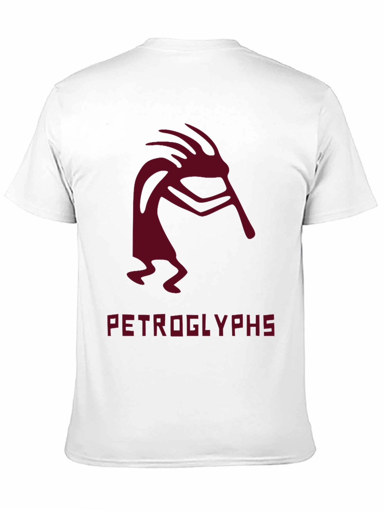 Kokopelli Petroglyphs Graphic Tee - Black Cotton