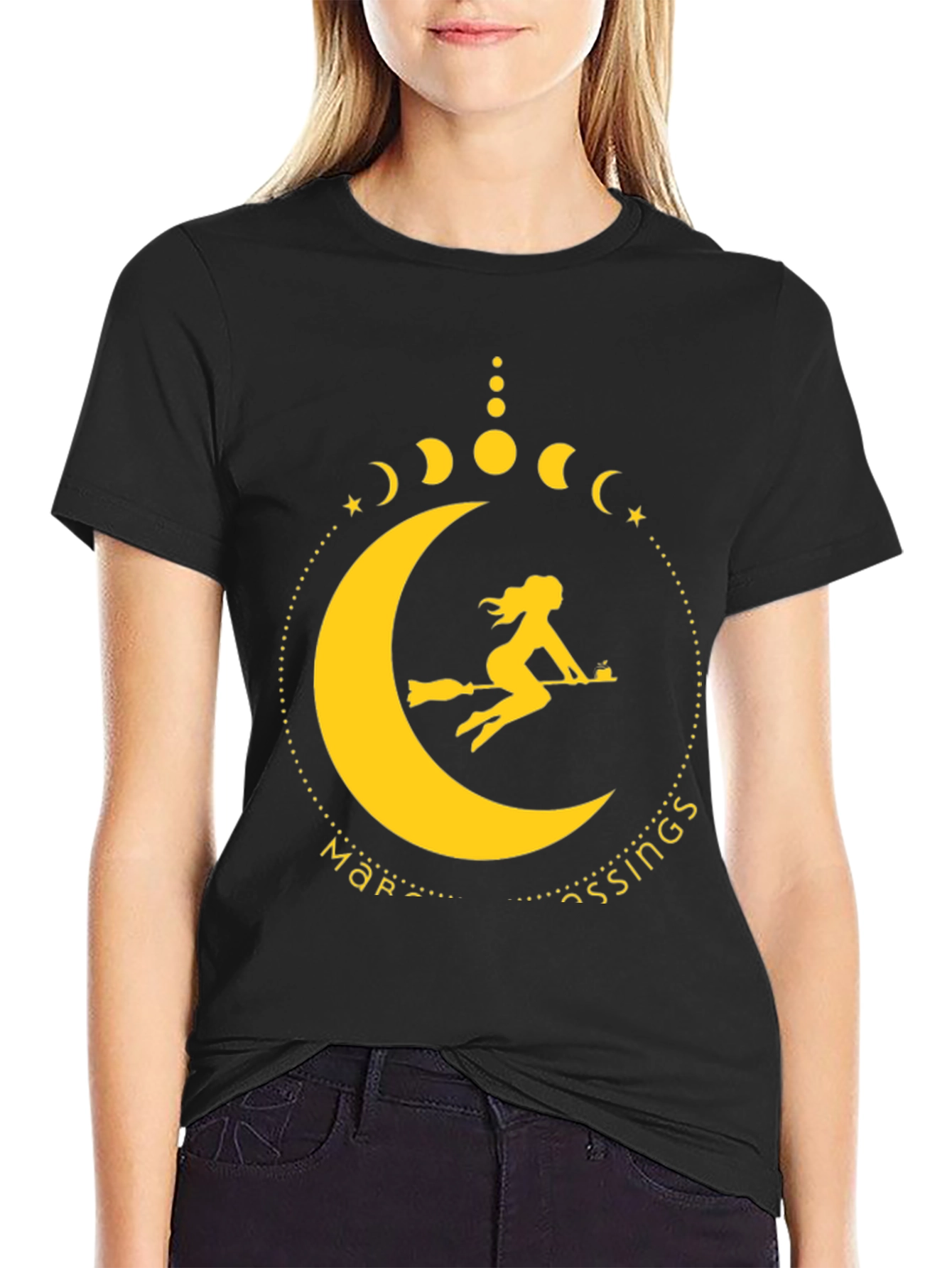 Witch Moon Blessings Graphic Tee - Stylish & Unique!