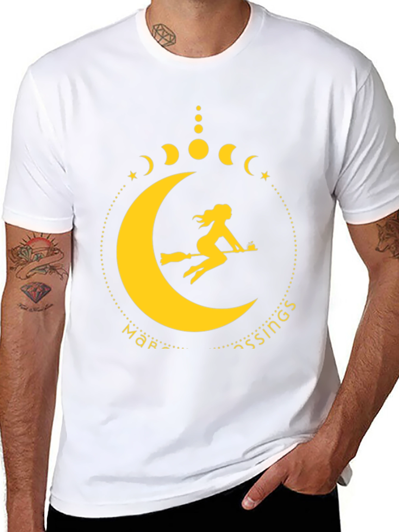Witch Moon Blessings Graphic Tee - Stylish & Unique!