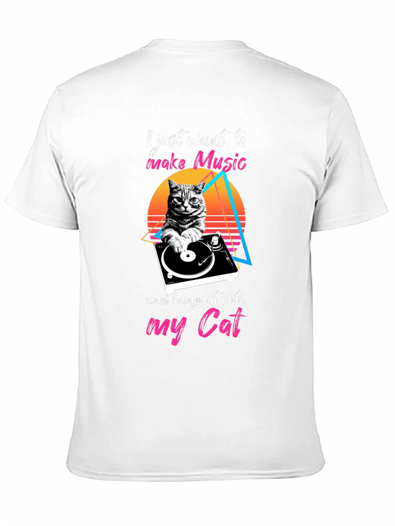 Music Cat Graphic T-Shirt