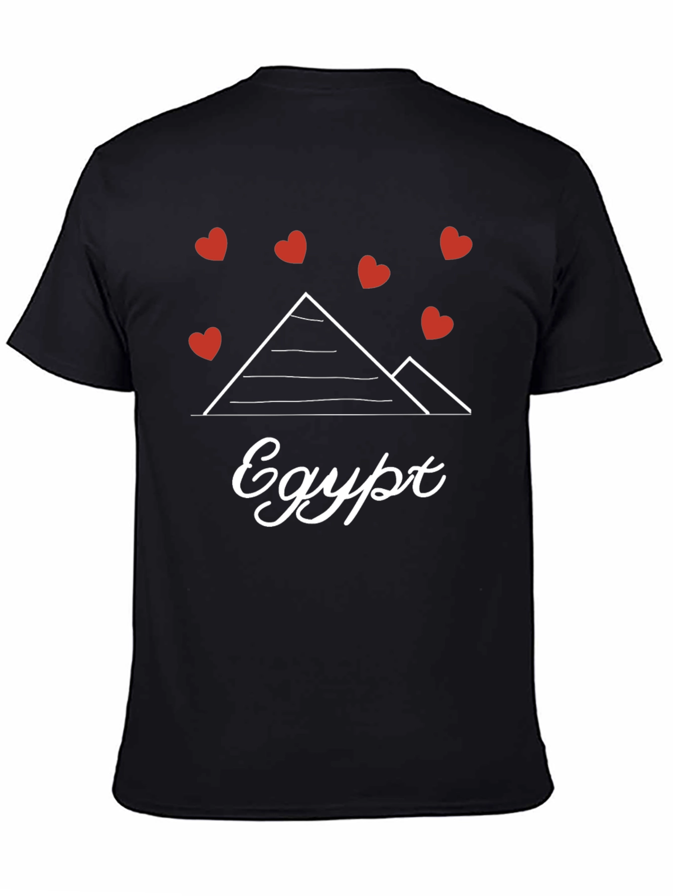 Egypt Pyramid Love Heart T-Shirt