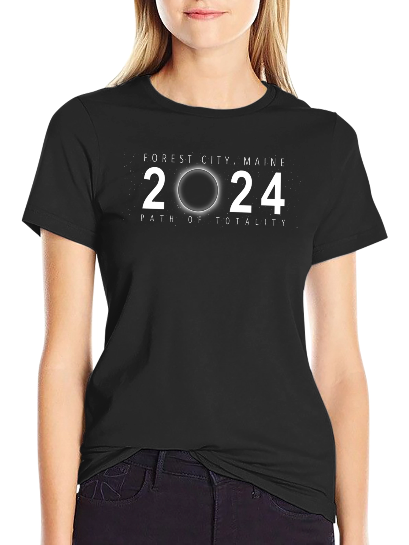 Forest City Maine 2024 Total Solar Eclipse T-Shirt