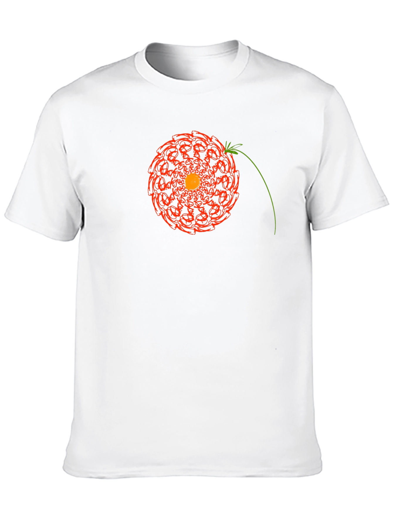 Geometric Floral Mandala Graphic T-Shirt