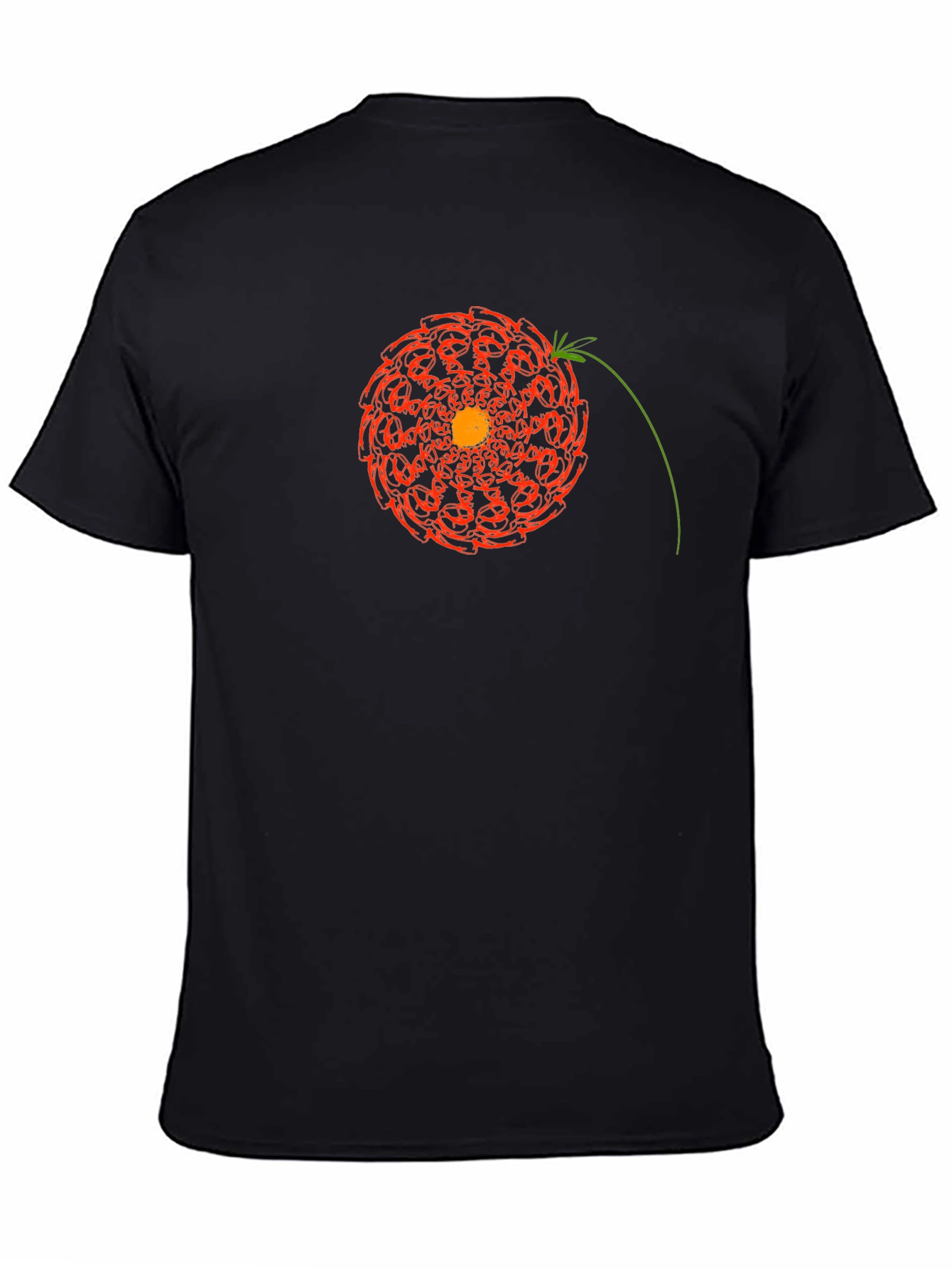 Geometric Floral Mandala Graphic T-Shirt