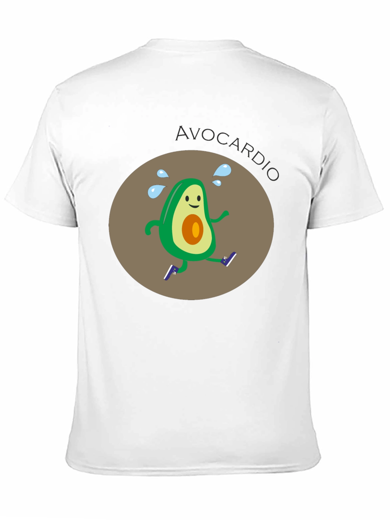 Avocardio Running T-Shirt - Black Graphic Tee