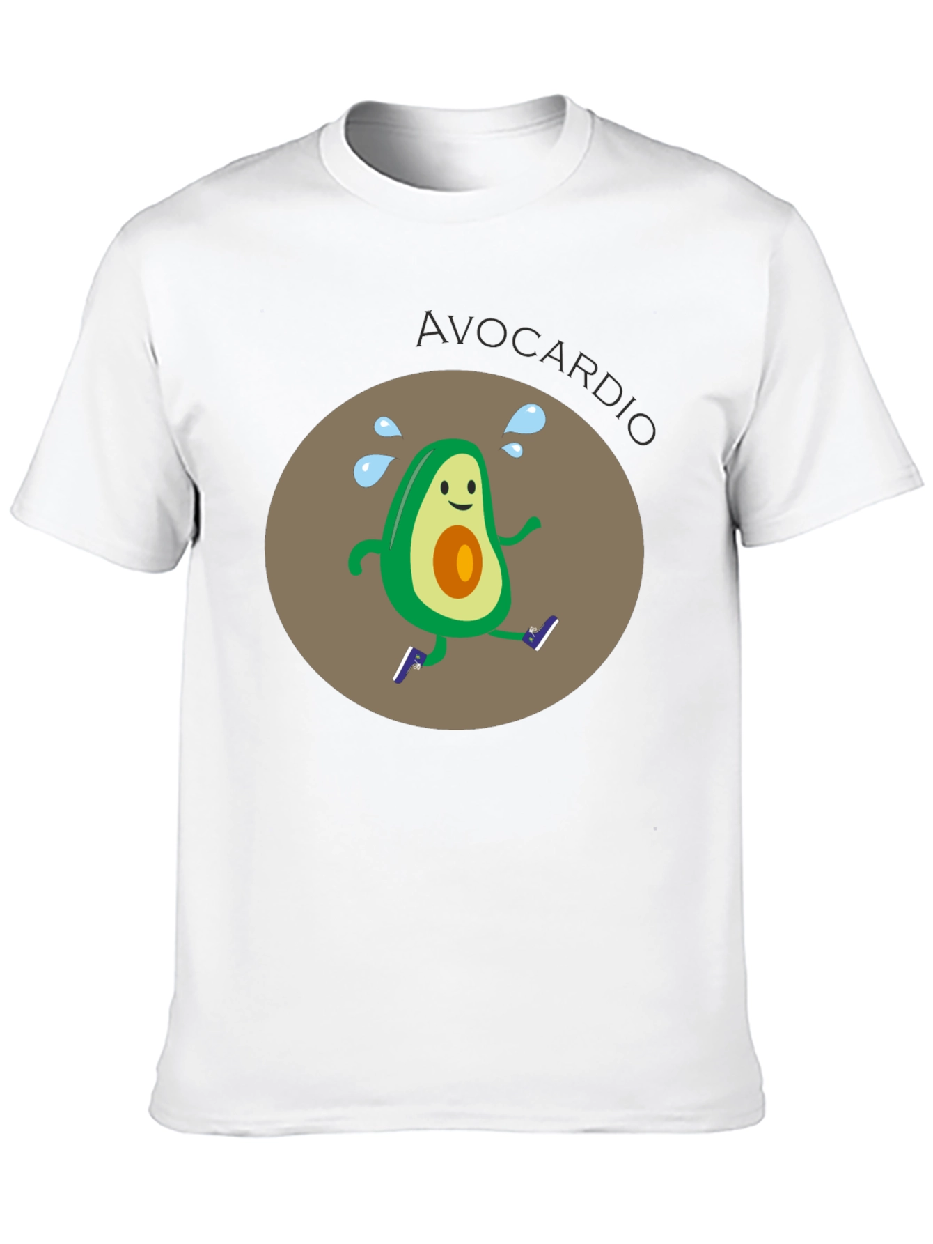 Avocardio Running T-Shirt - Black Graphic Tee
