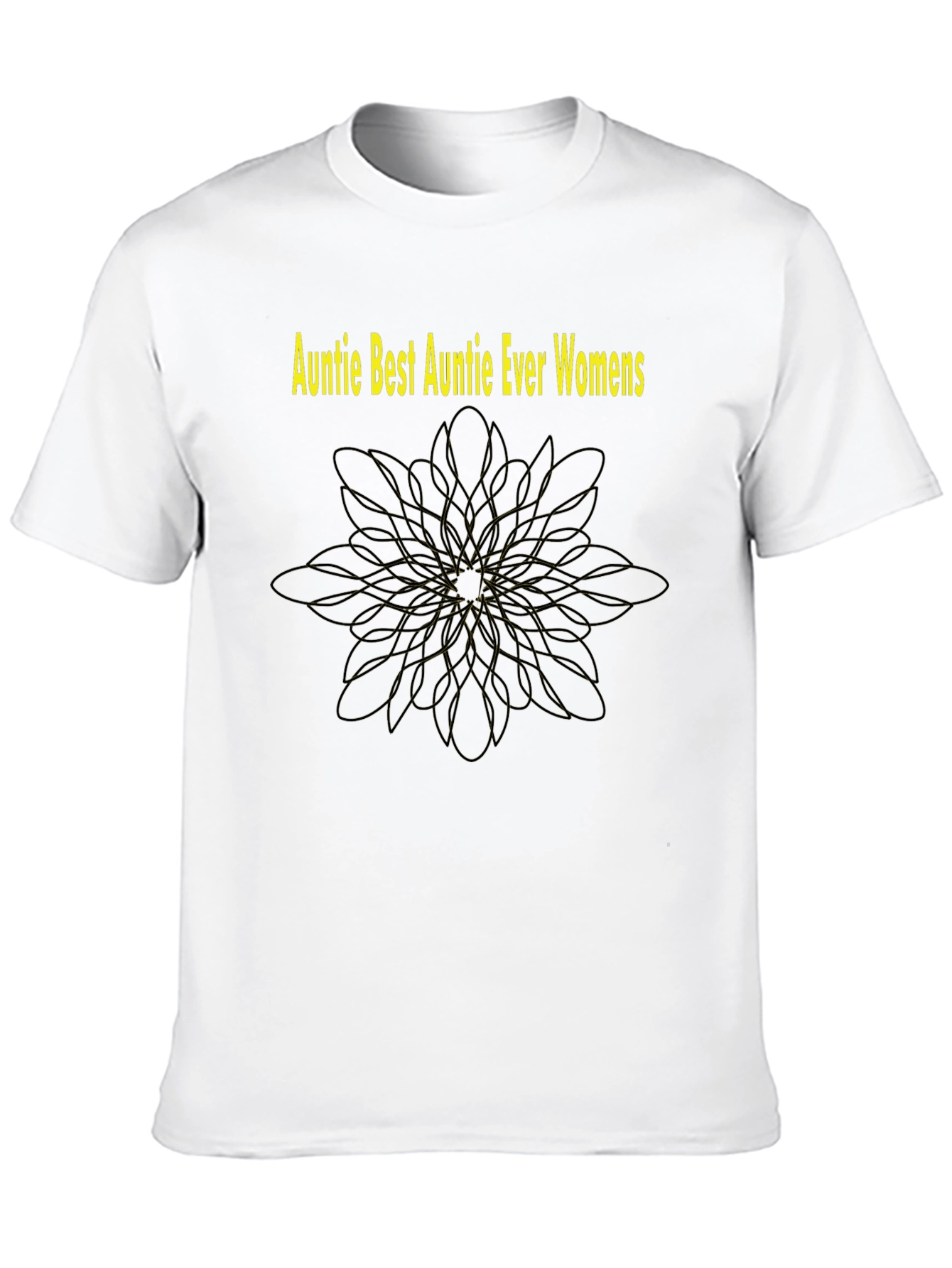Auntie Best Auntie Ever Womens Black T-Shirt