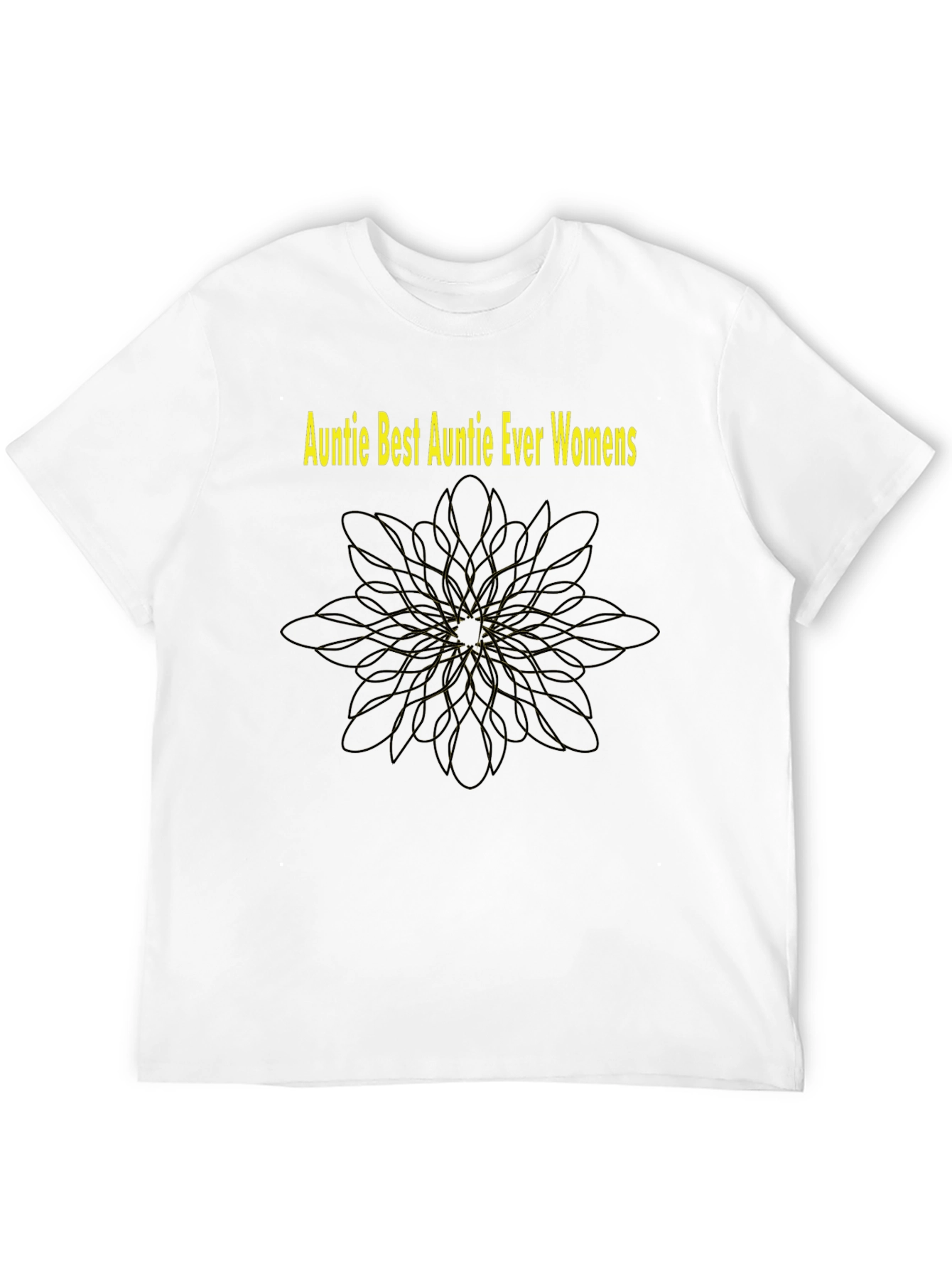 Auntie Best Auntie Ever Womens Black T-Shirt